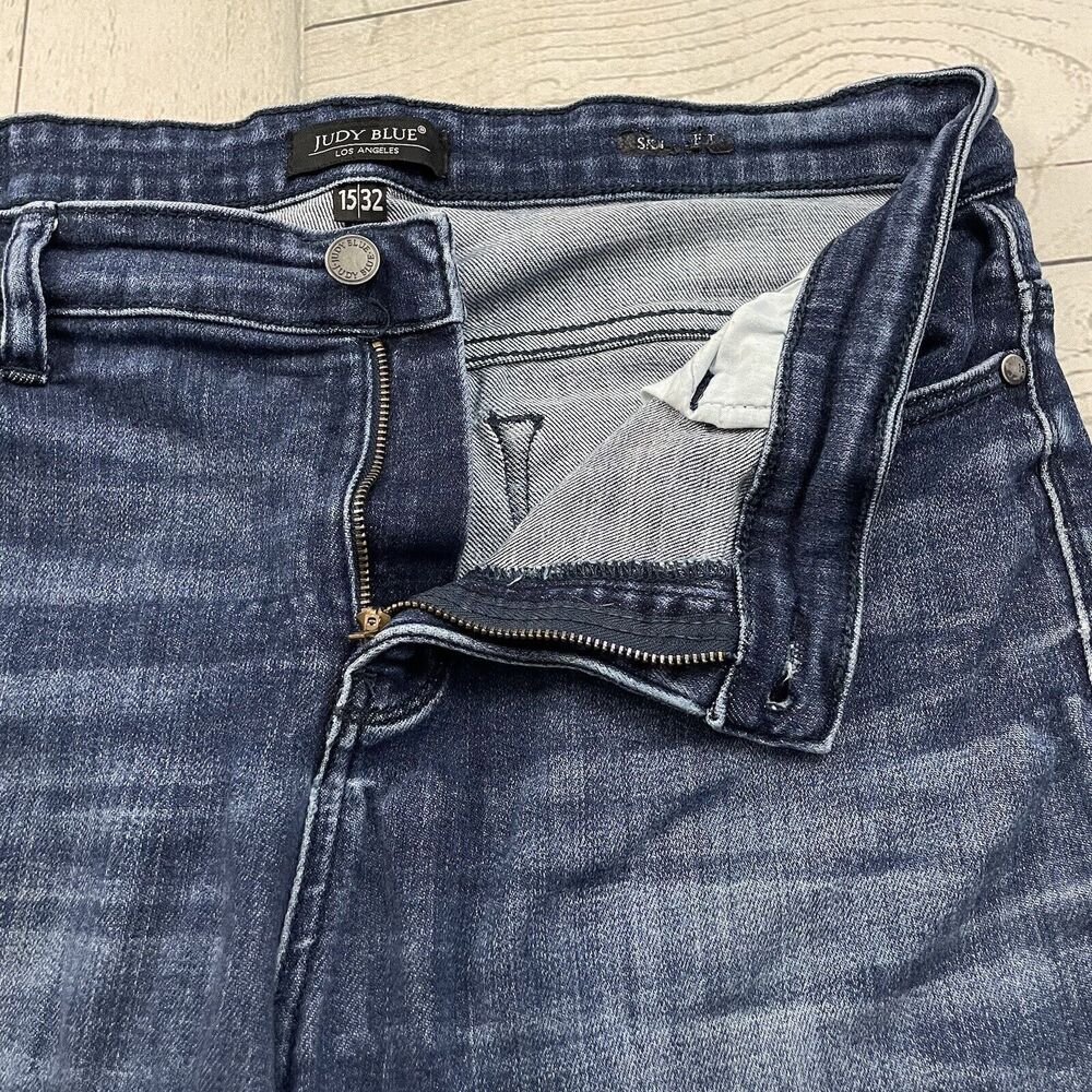 Judy Blue Women's 15 / 29 Dark Wash Mid-Rise Skinny Fit Denim Jeans JB82132DK - Picture 5 of 10